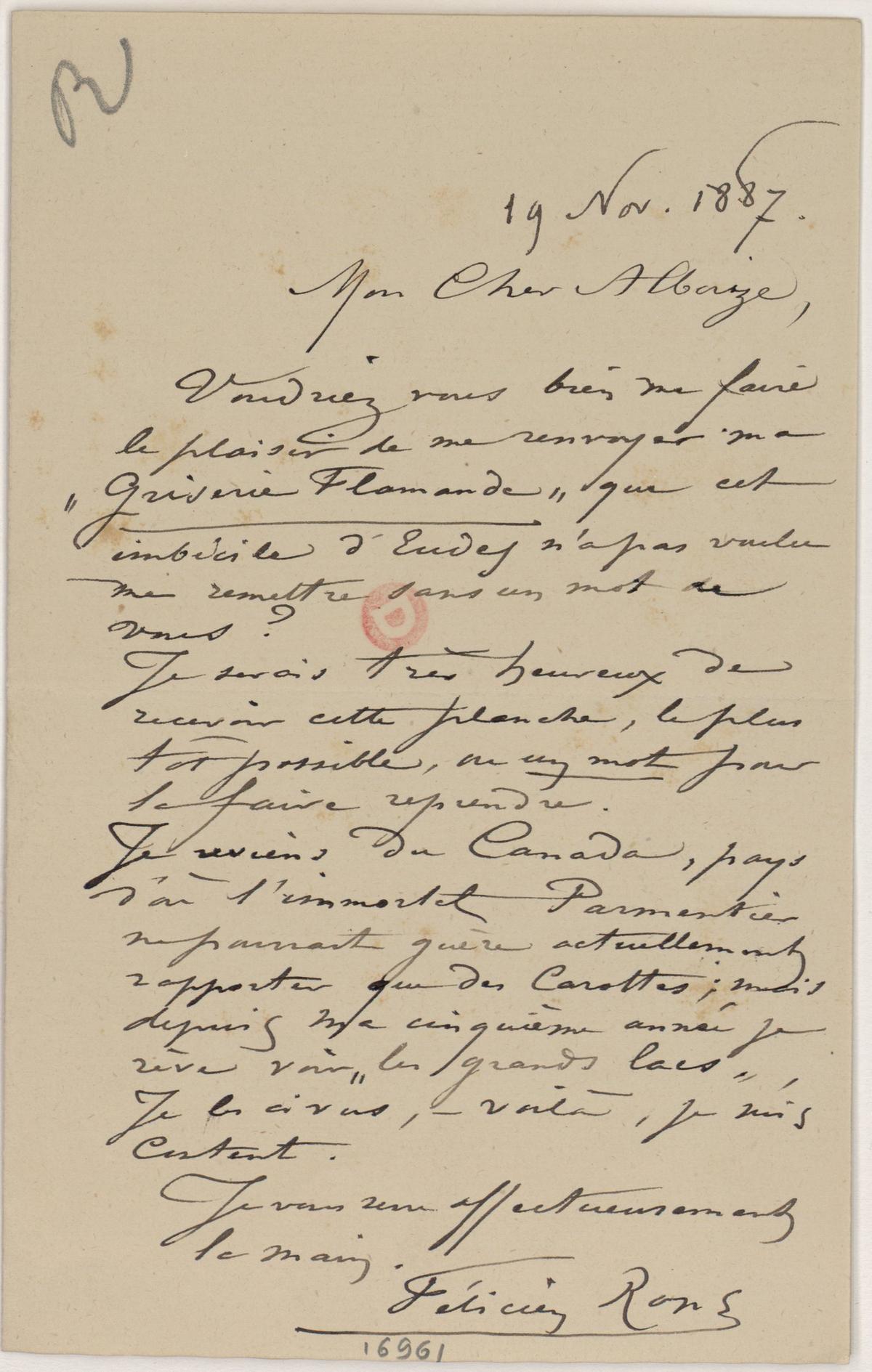 Illustration de la lettre