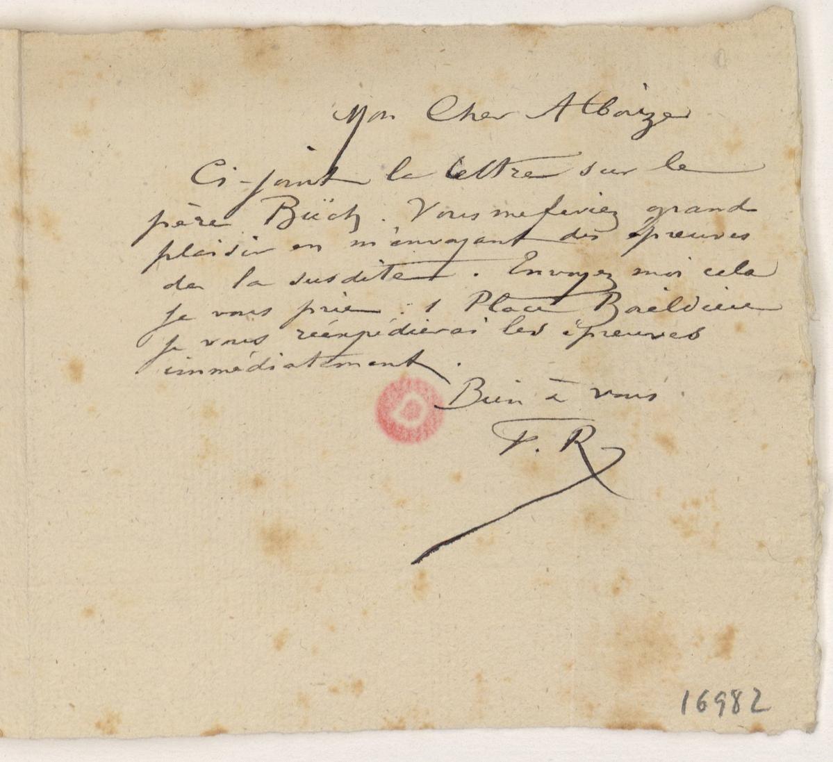 Illustration de la lettre