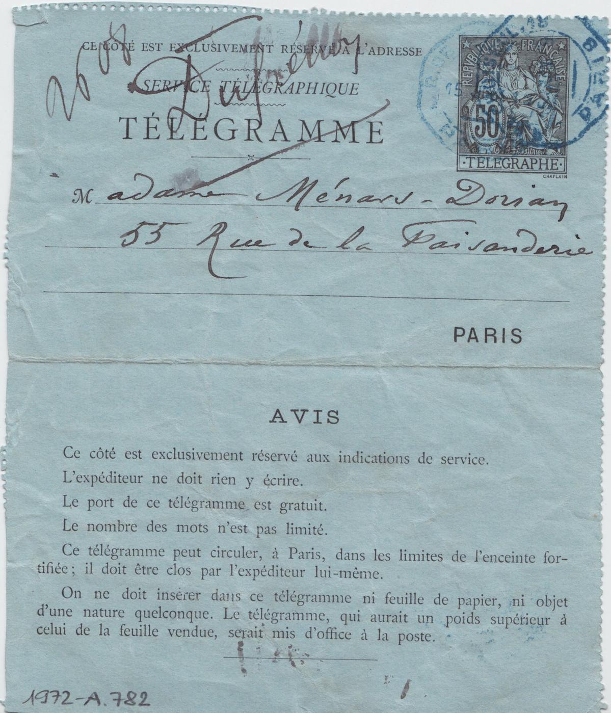 Illustration de la lettre