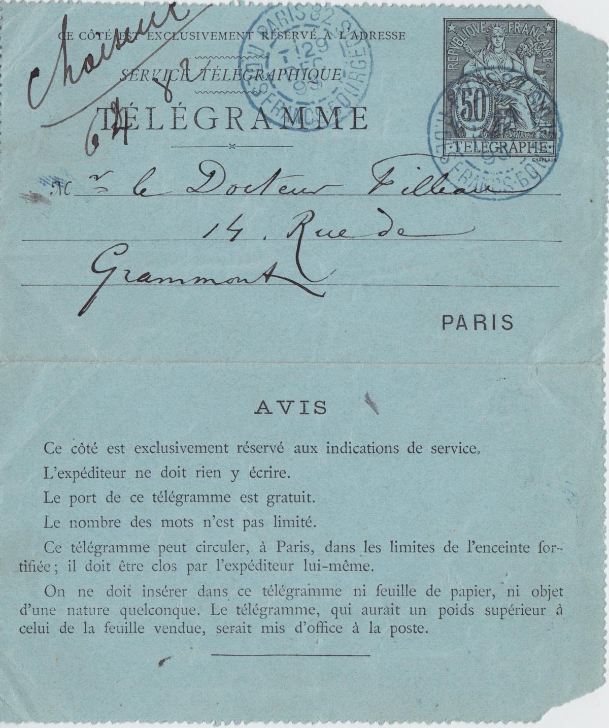 Illustration de la lettre