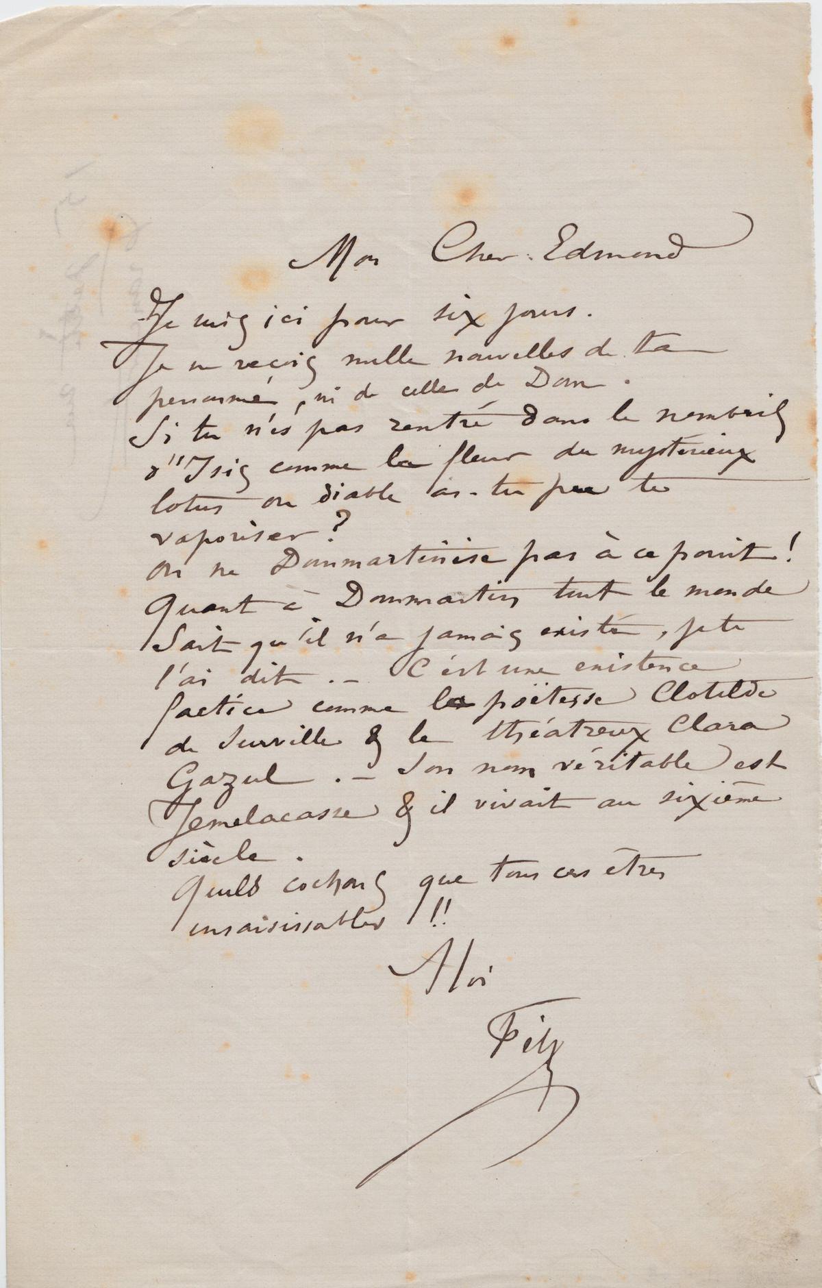 Illustration de la lettre