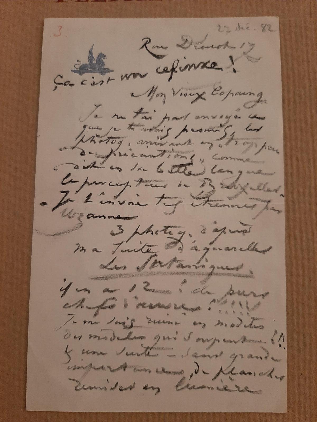 Illustration de la lettre