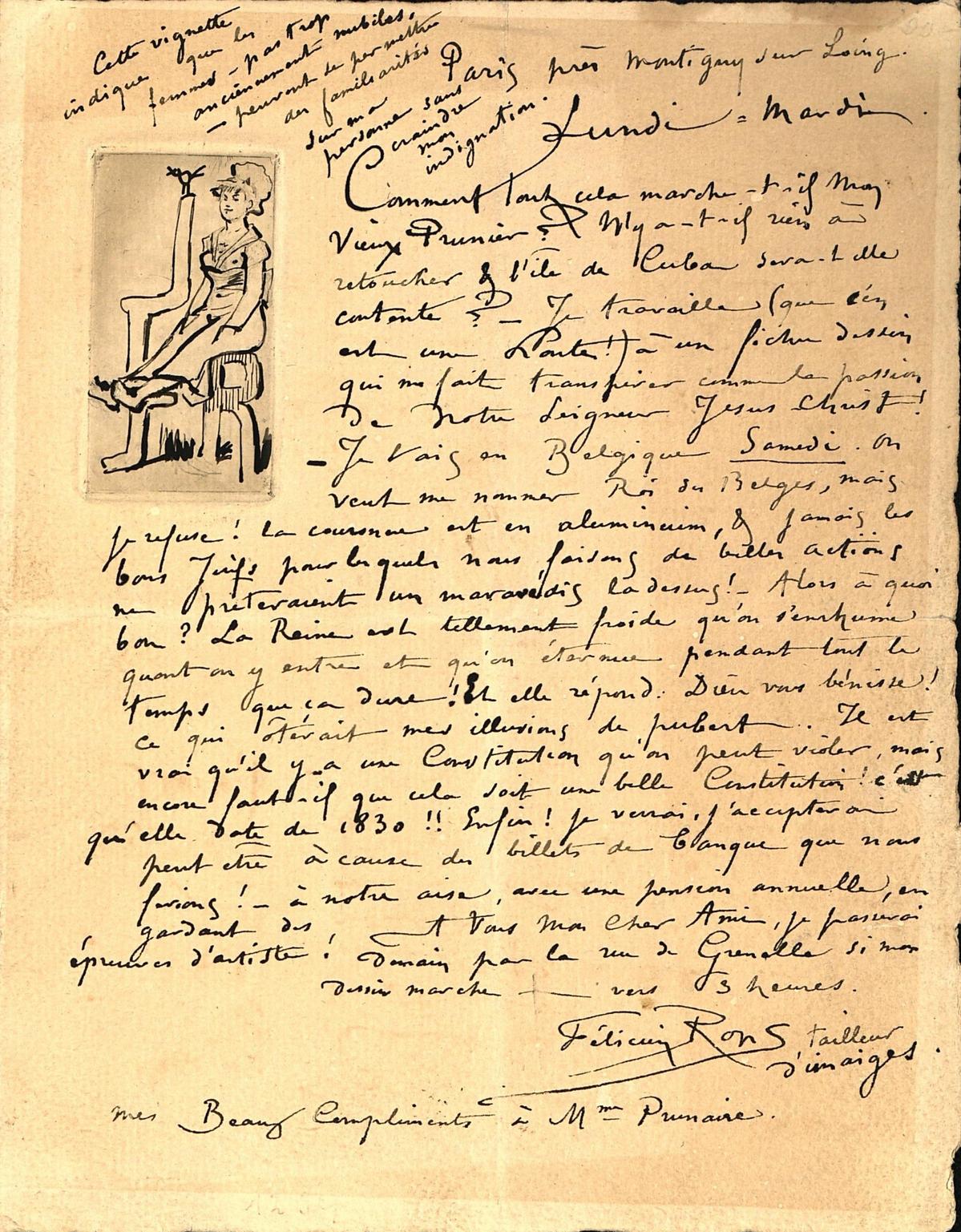 Illustration de la lettre