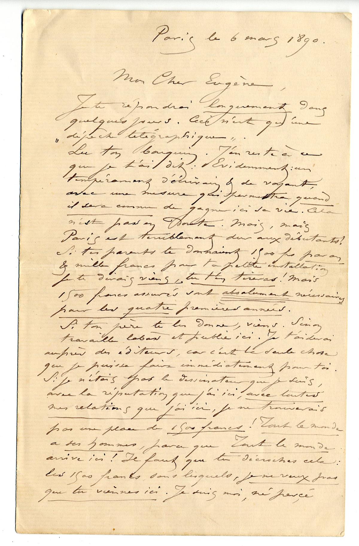 Illustration de la lettre