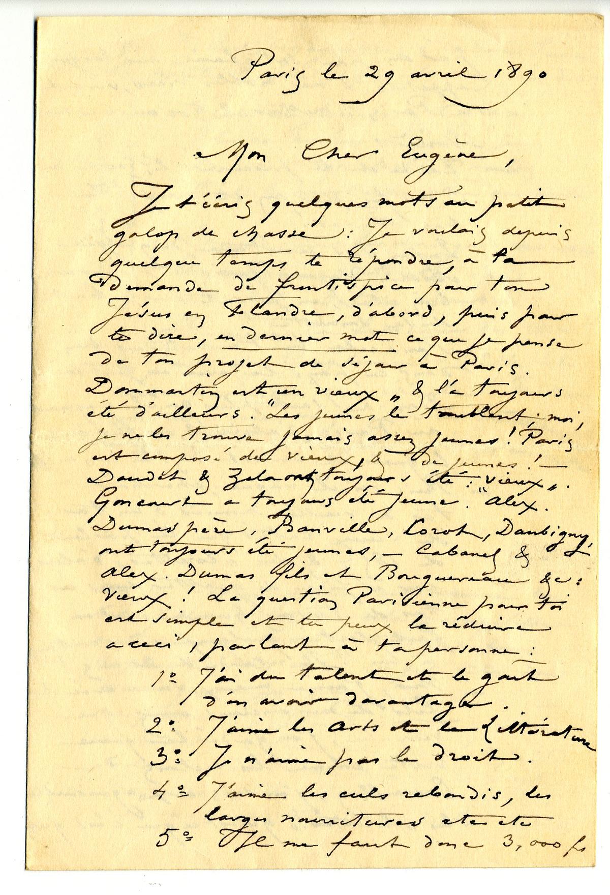 Illustration de la lettre