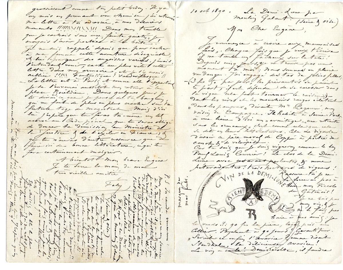 Illustration de la lettre