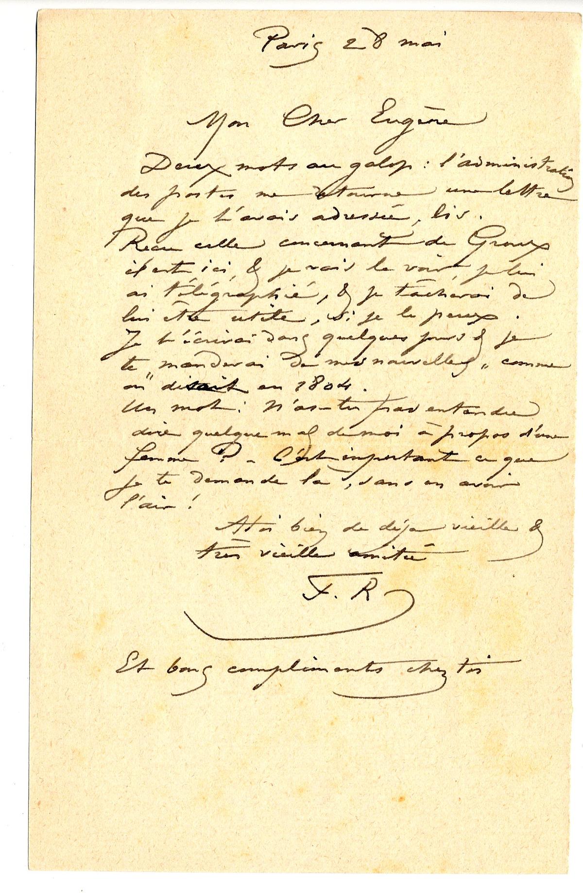 Illustration de la lettre