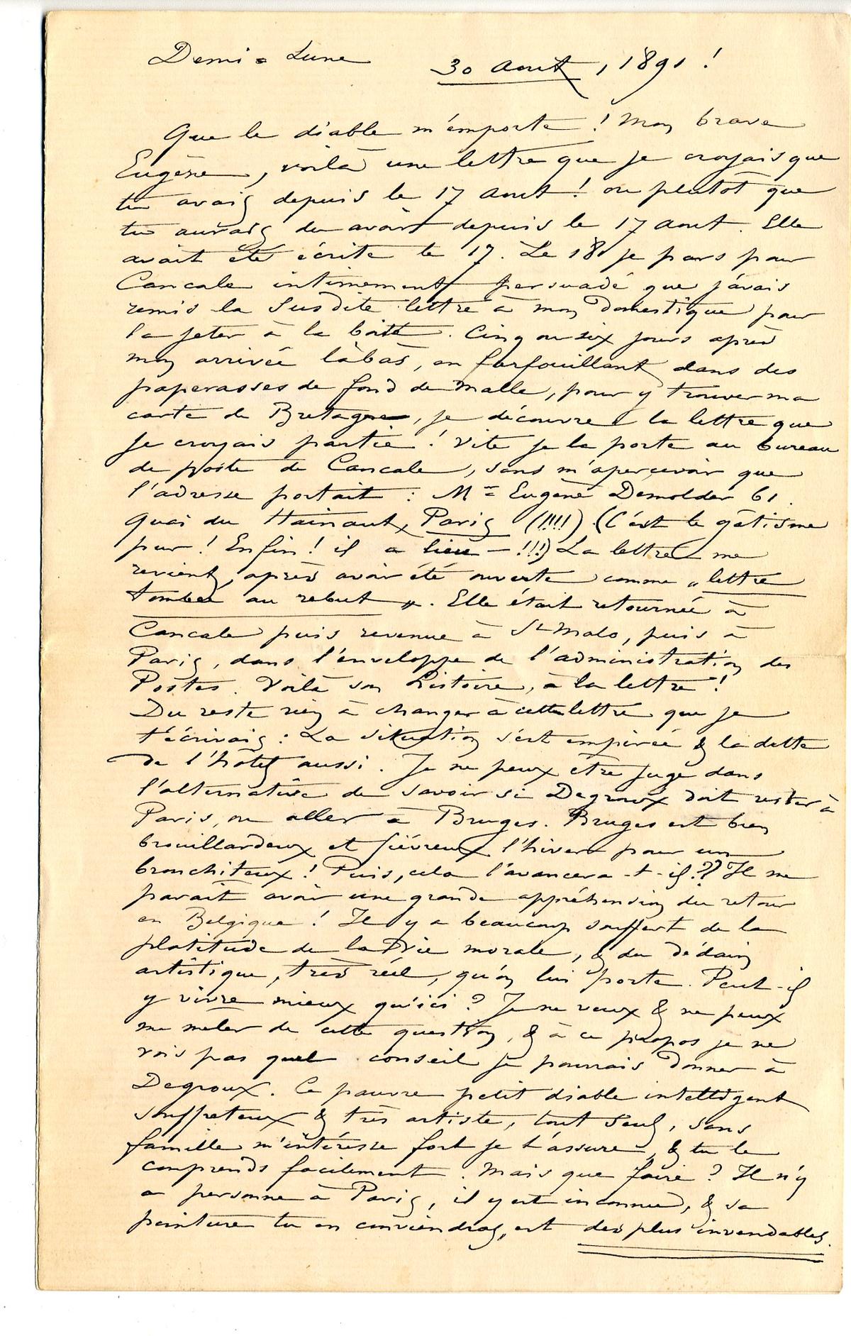 Illustration de la lettre