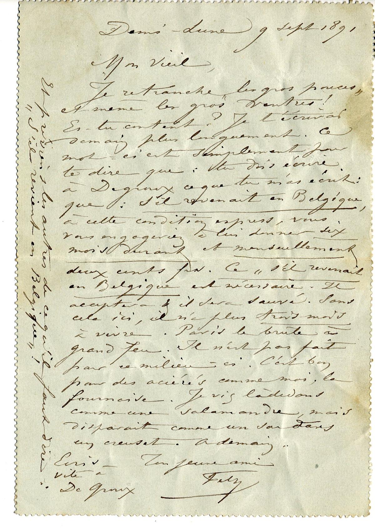 Illustration de la lettre
