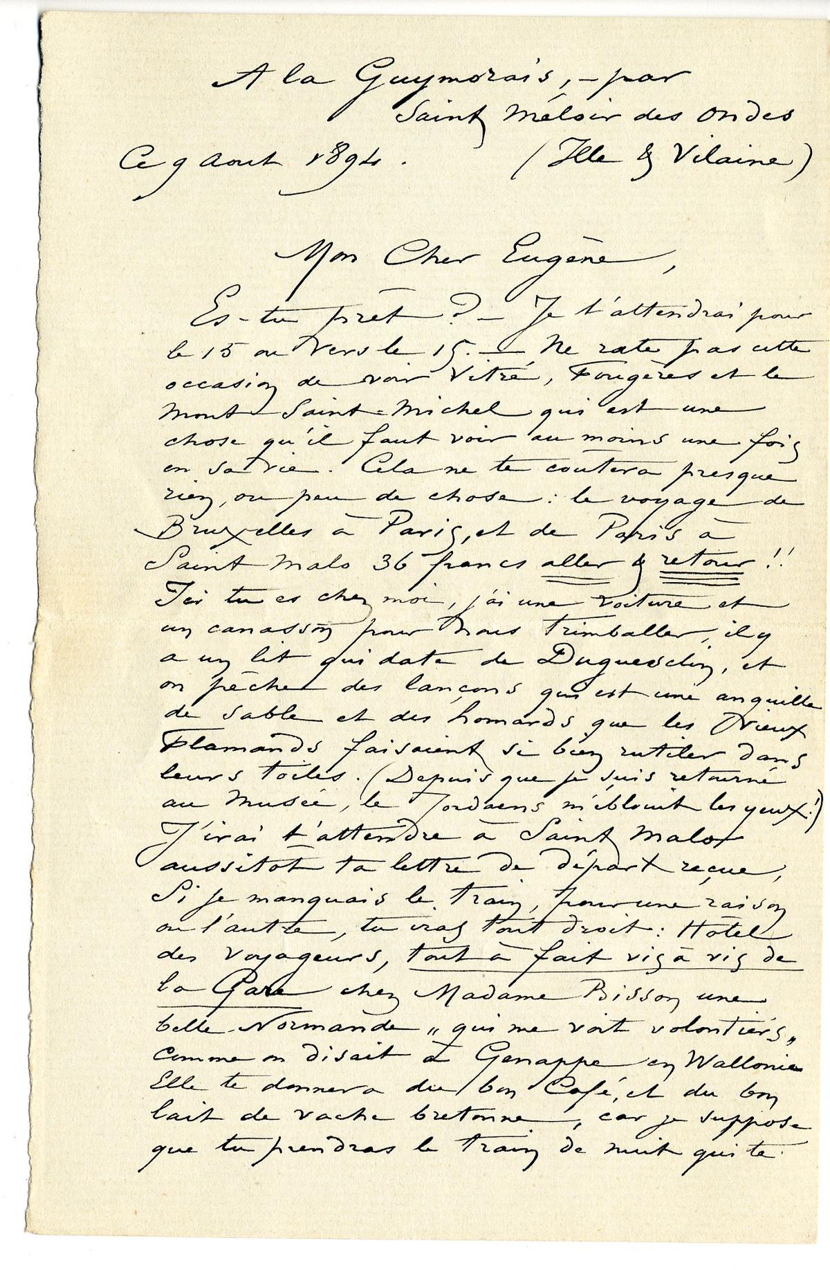 Illustration de la lettre