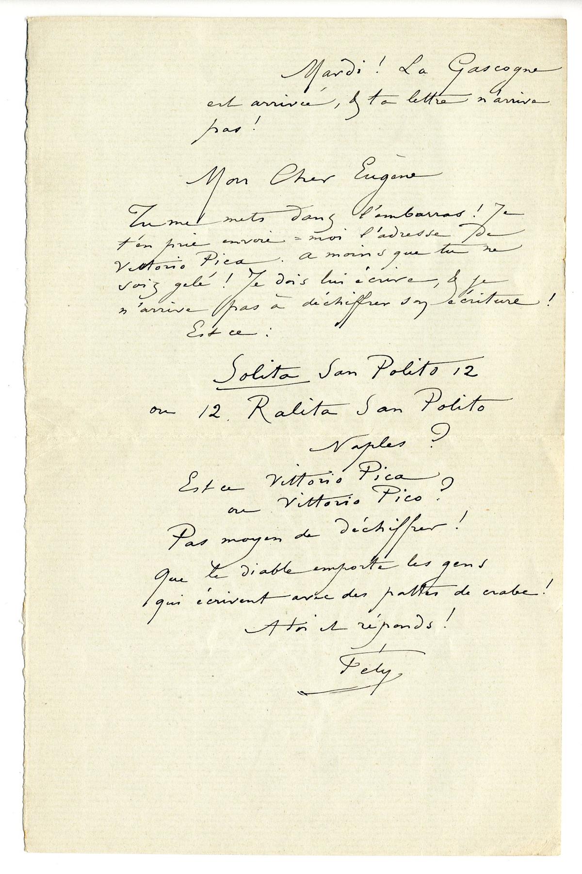 Illustration de la lettre