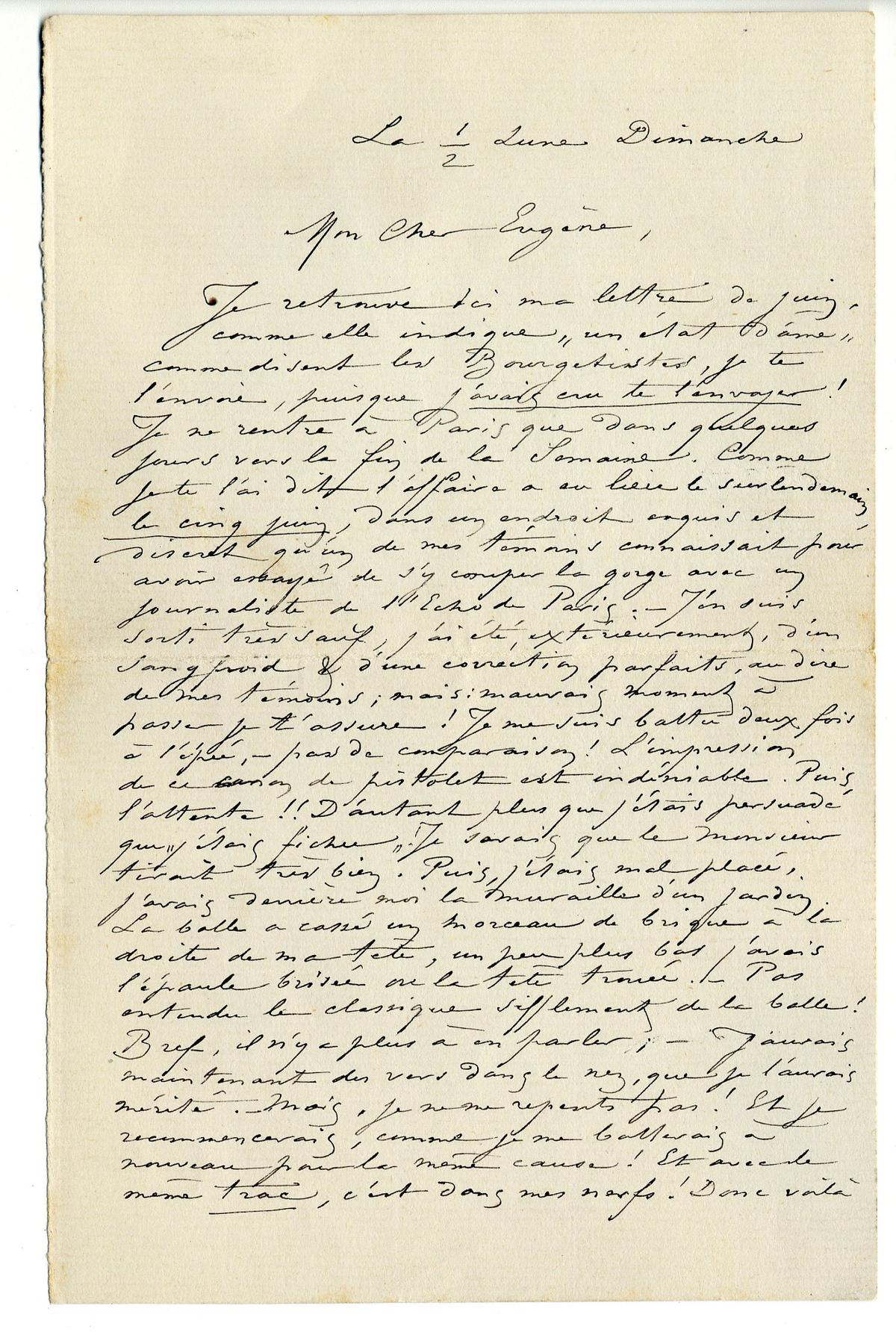 Illustration de la lettre