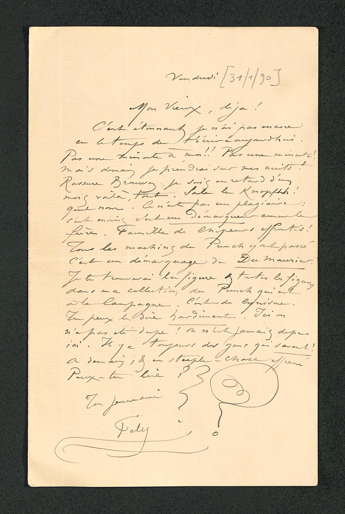 Illustration de la lettre