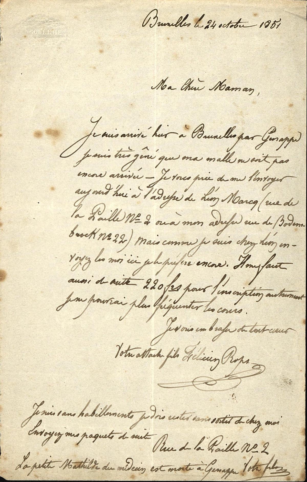 Illustration de la lettre