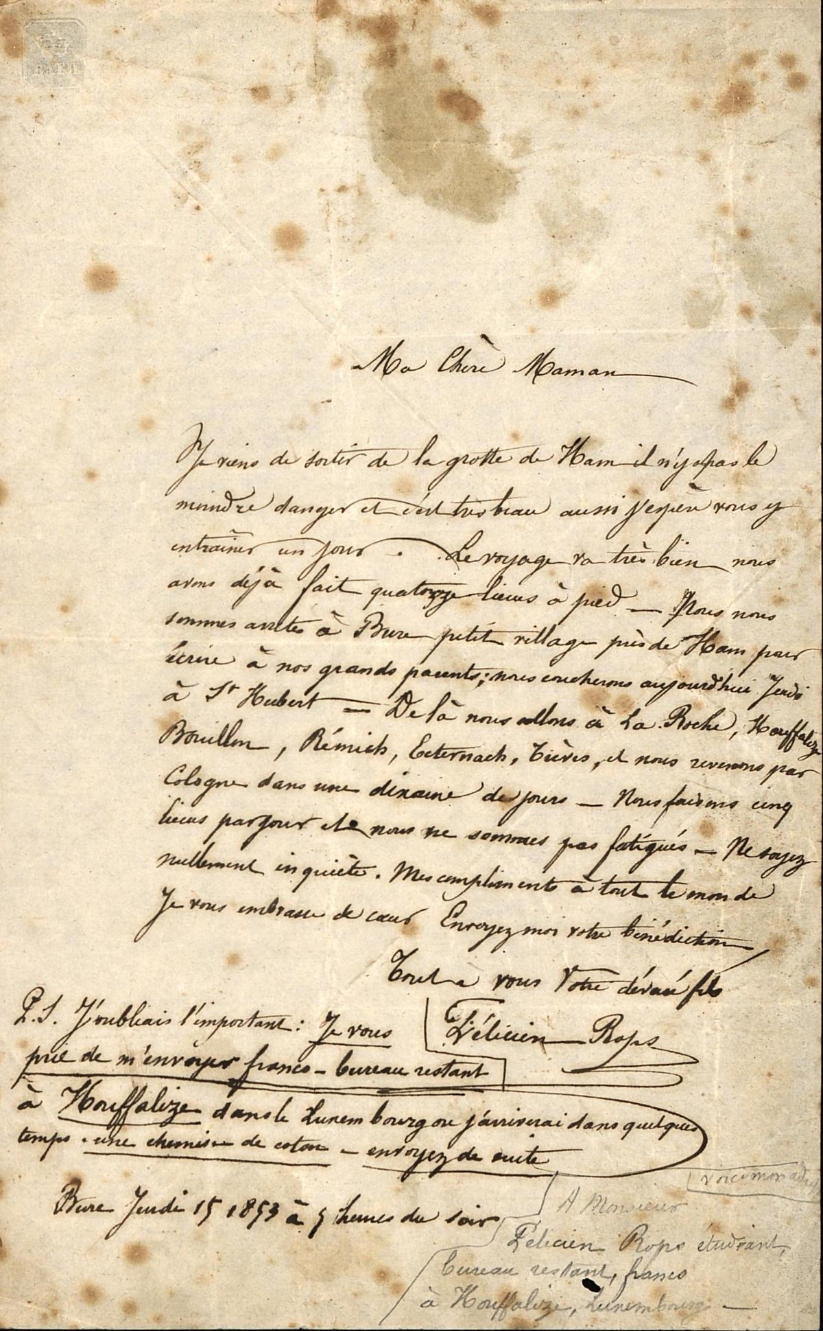 Illustration de la lettre