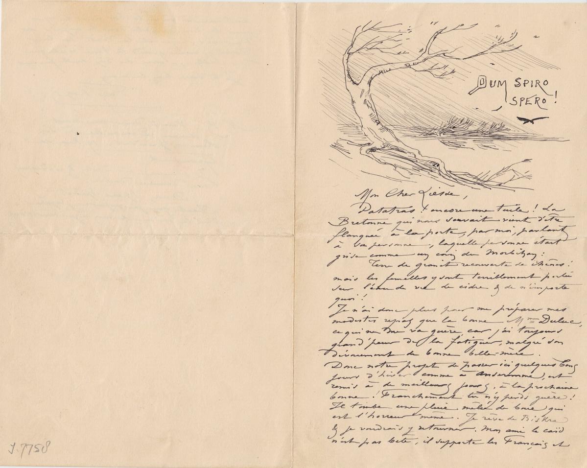 Illustration de la lettre