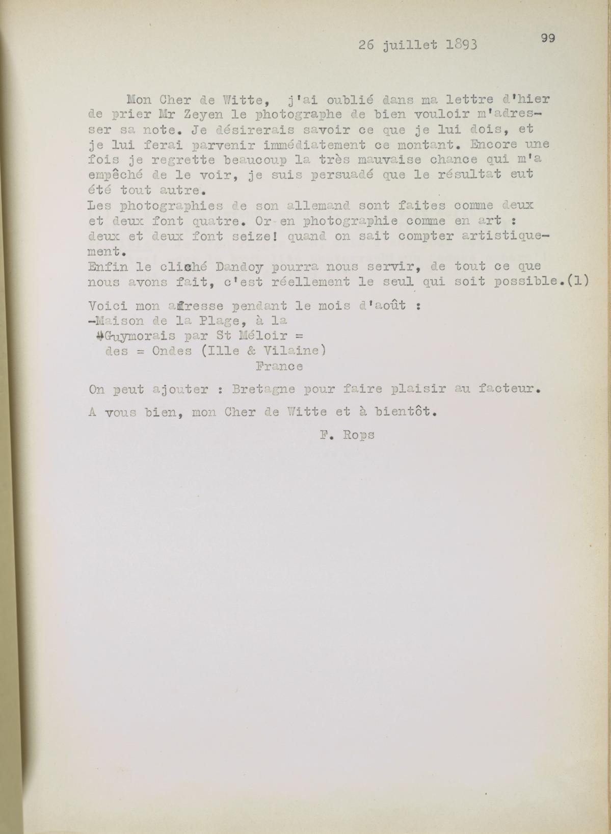 Illustration de la lettre