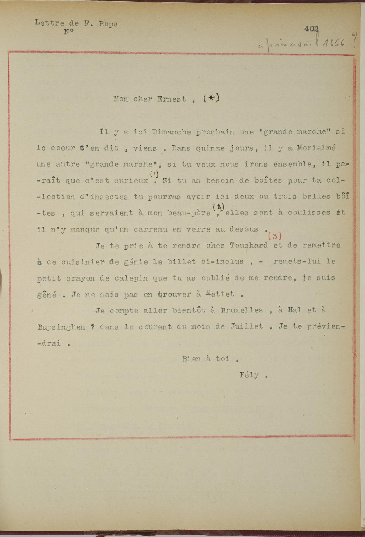 Illustration de la lettre