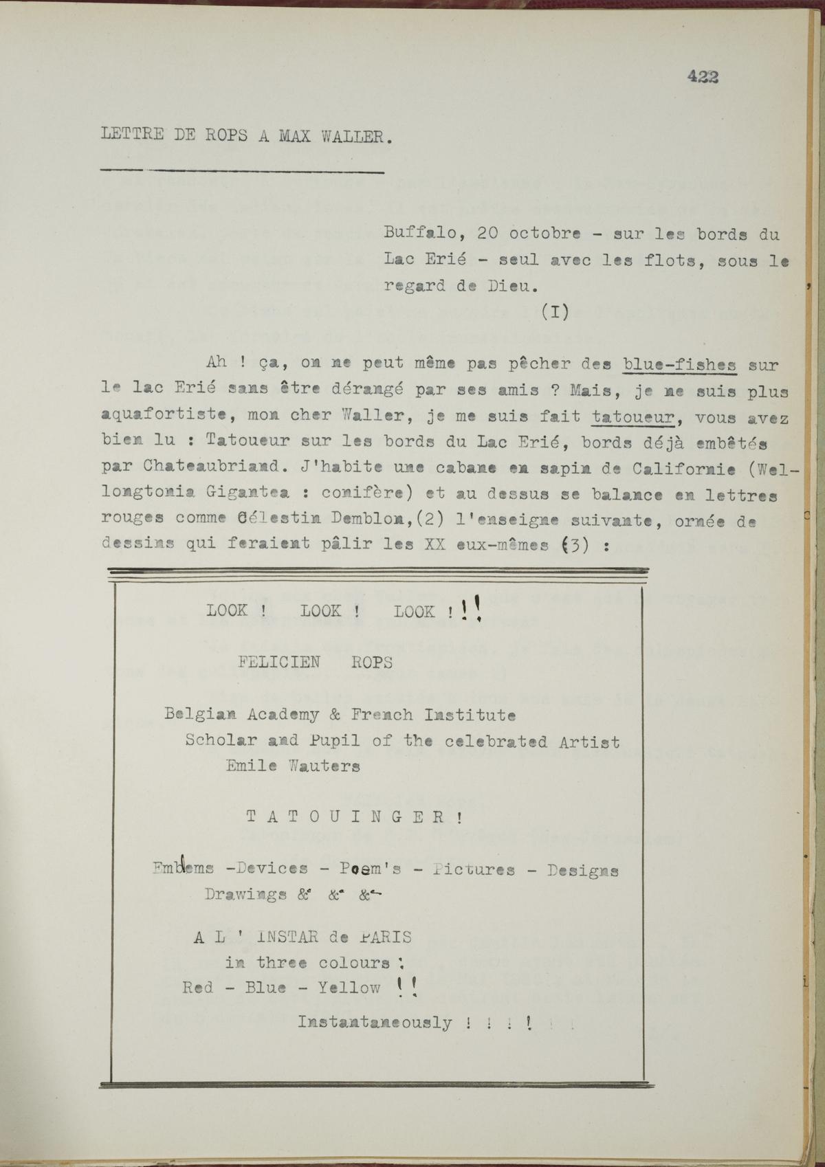 Illustration de la lettre