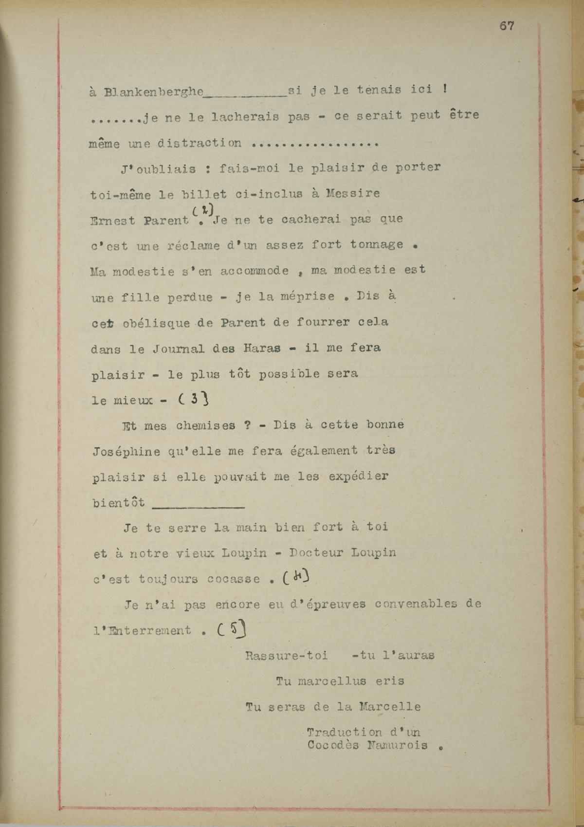 Illustration de la lettre