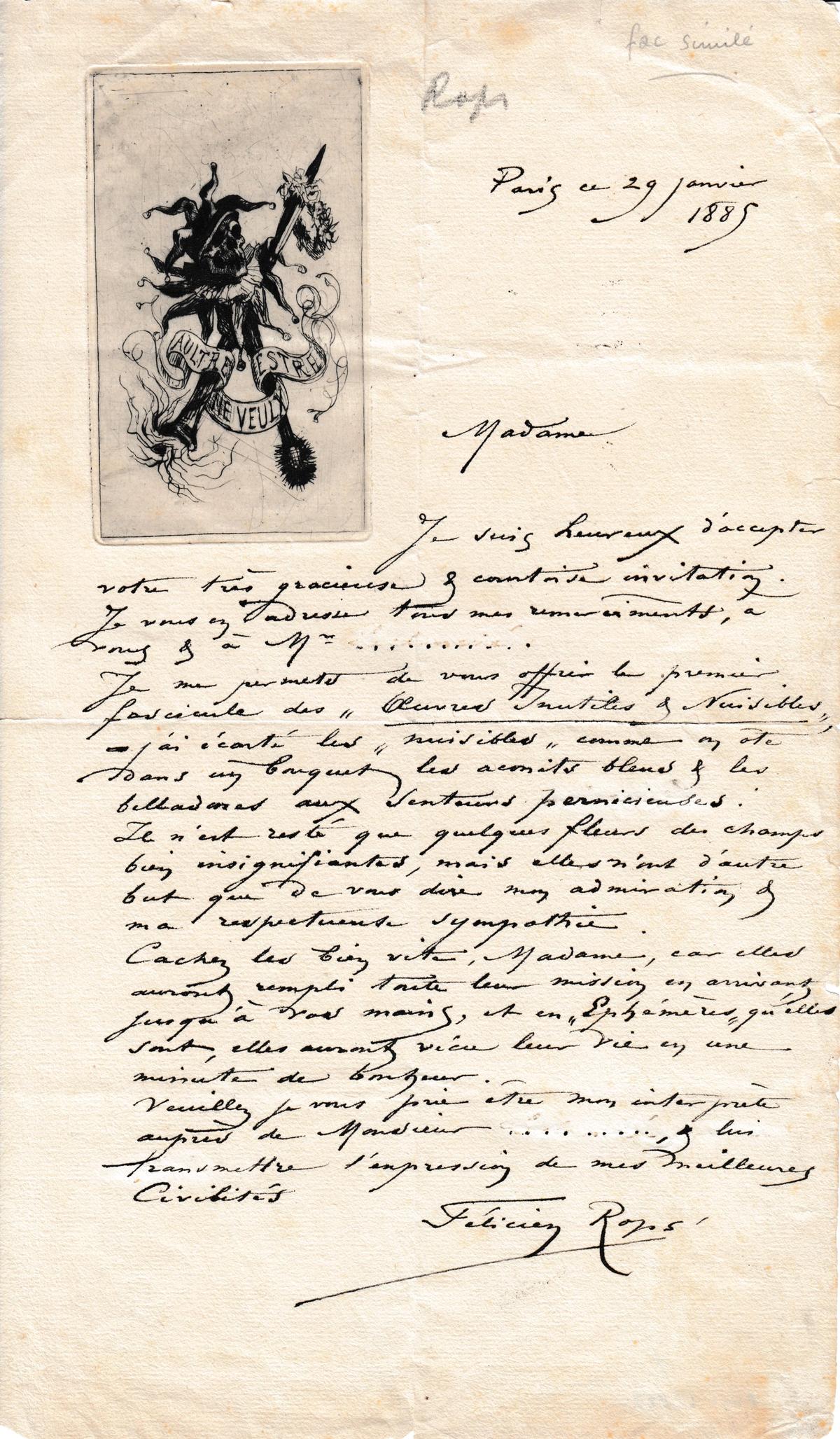 Illustration de la lettre