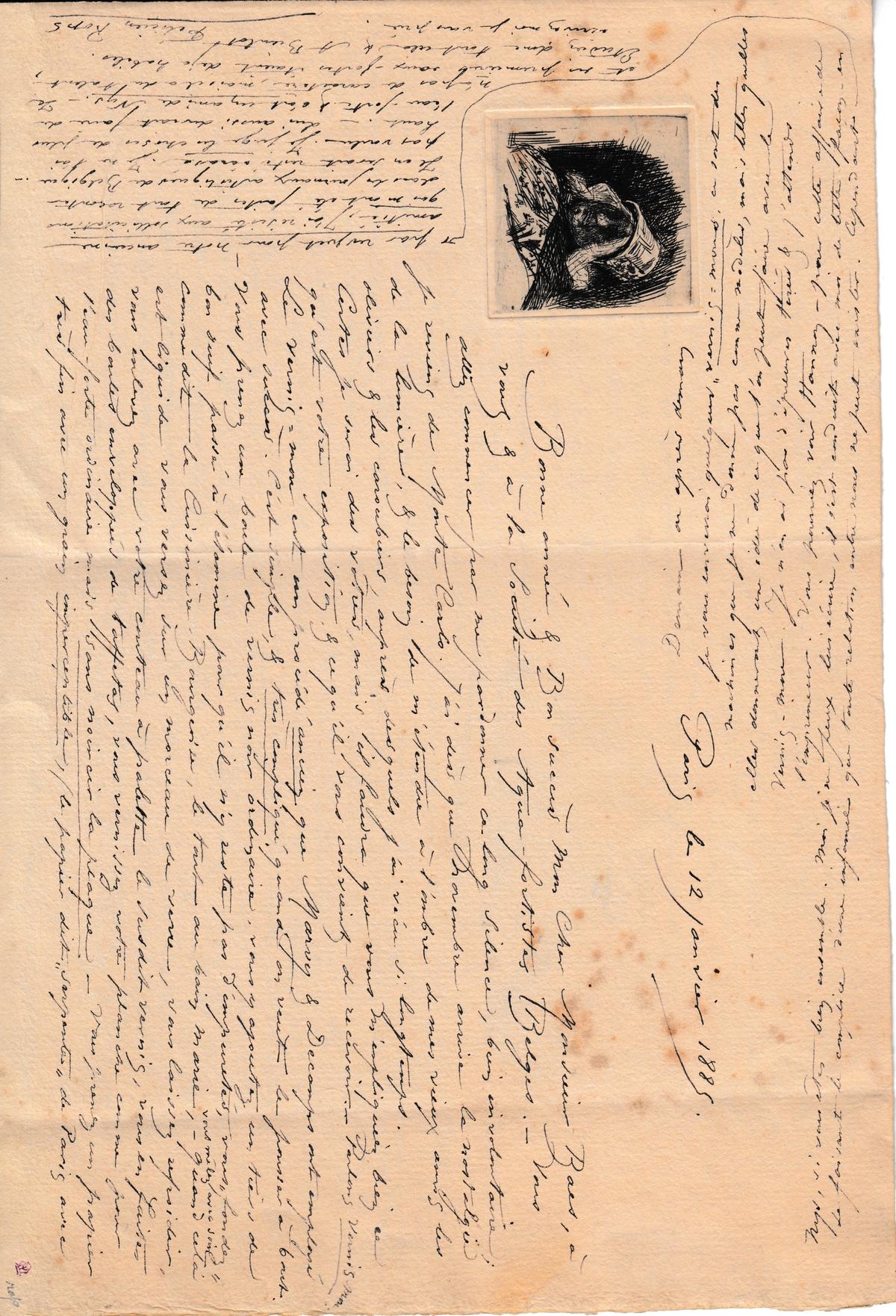 Illustration de la lettre