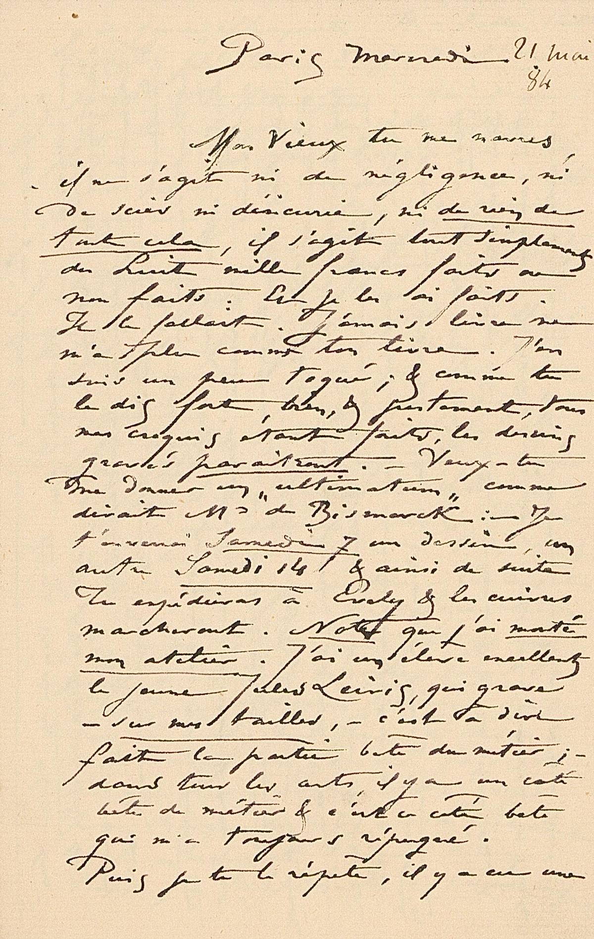 Illustration de la lettre