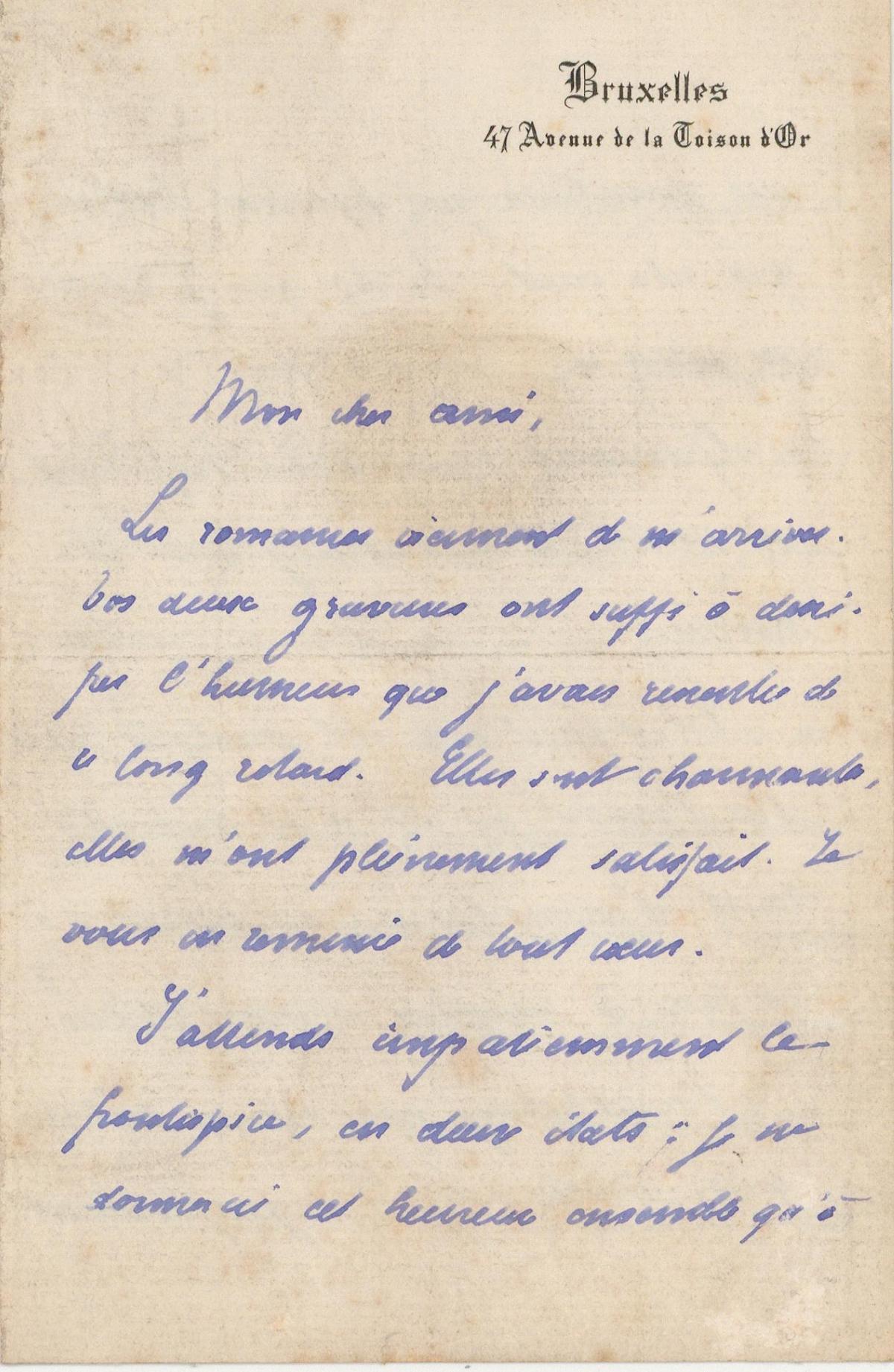 Illustration de la lettre