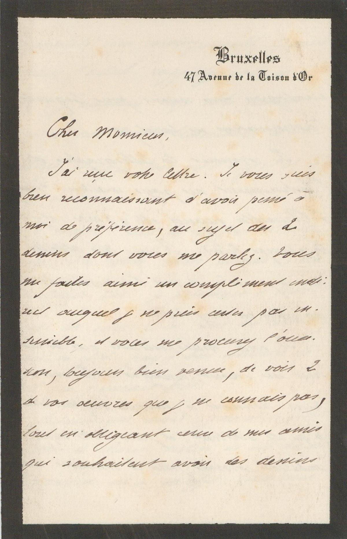 Illustration de la lettre