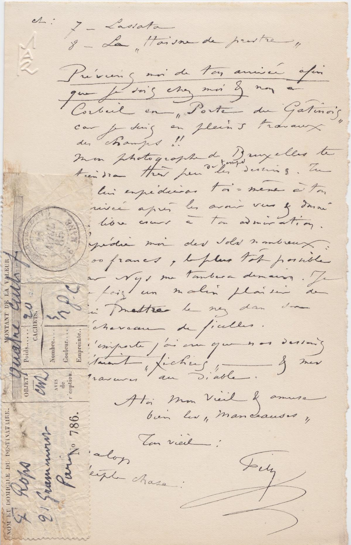 Illustration de la lettre