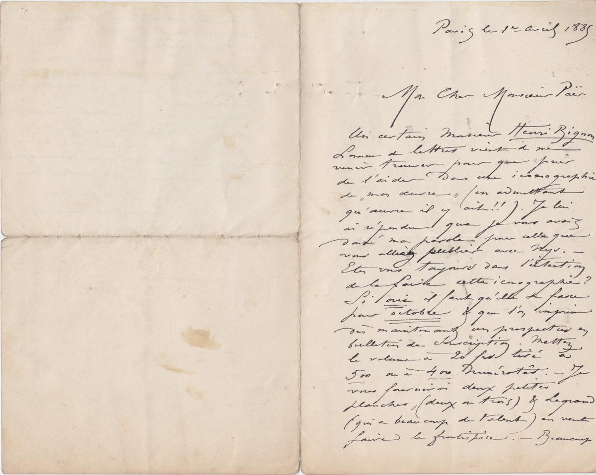 Illustration de la lettre