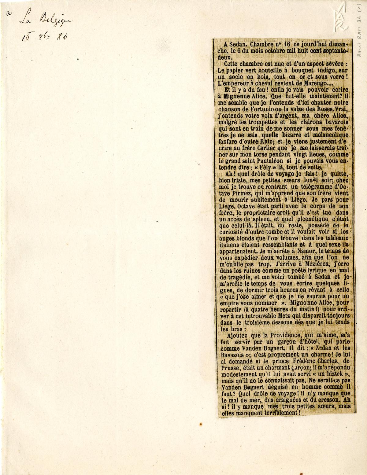 Illustration de la lettre