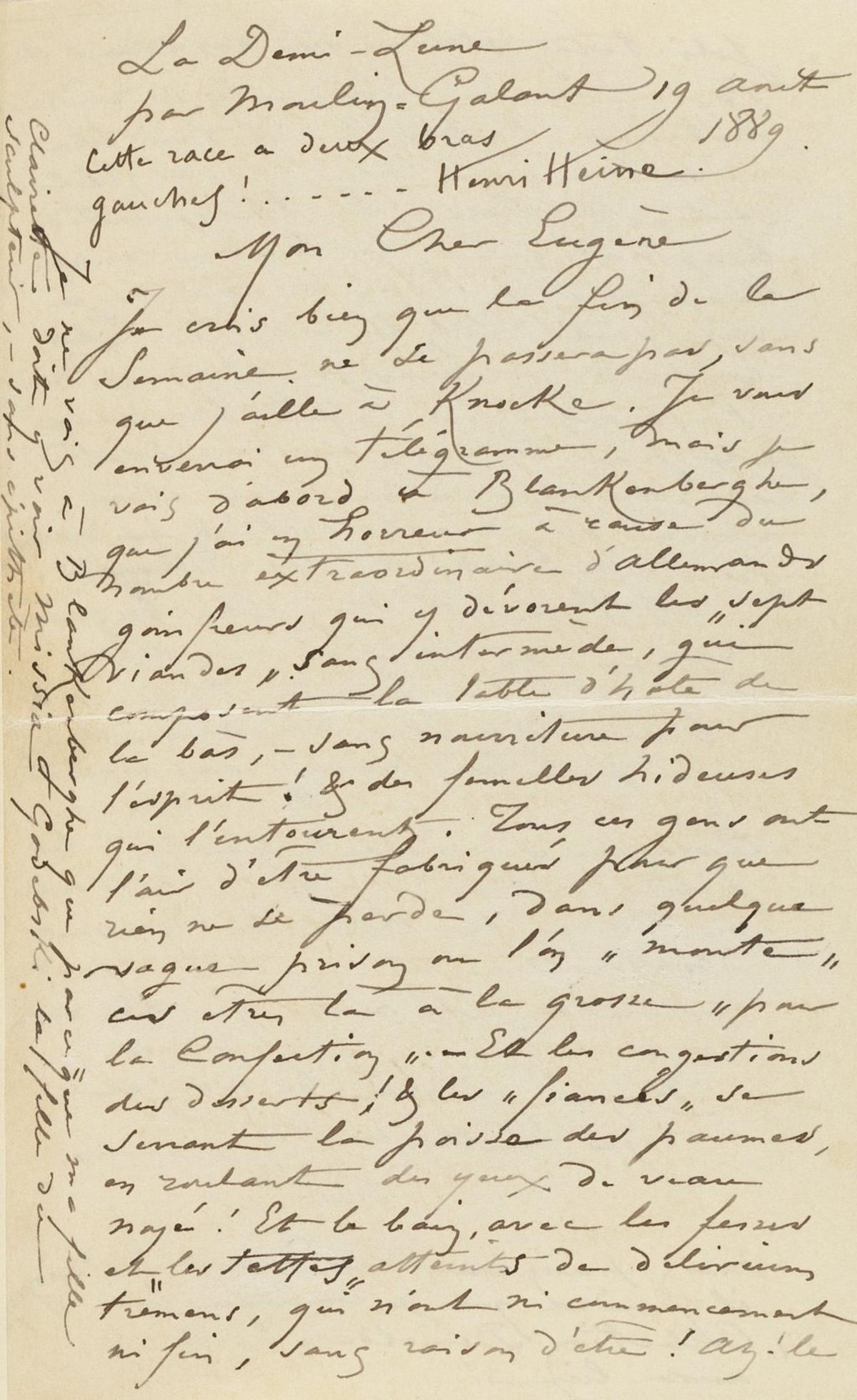 Illustration de la lettre