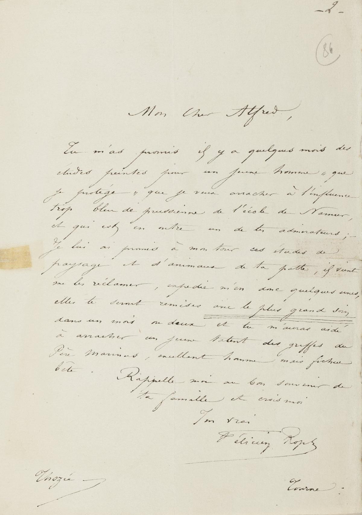 Illustration de la lettre