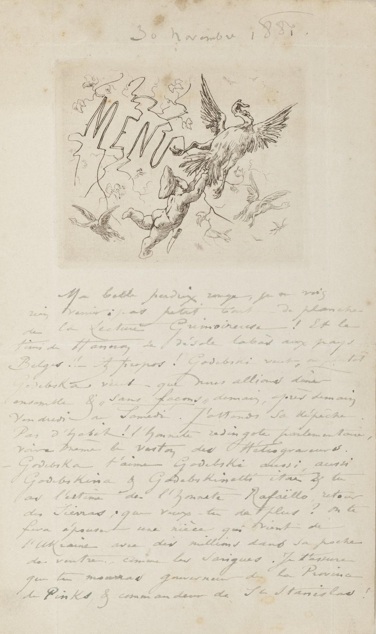 Illustration de la lettre