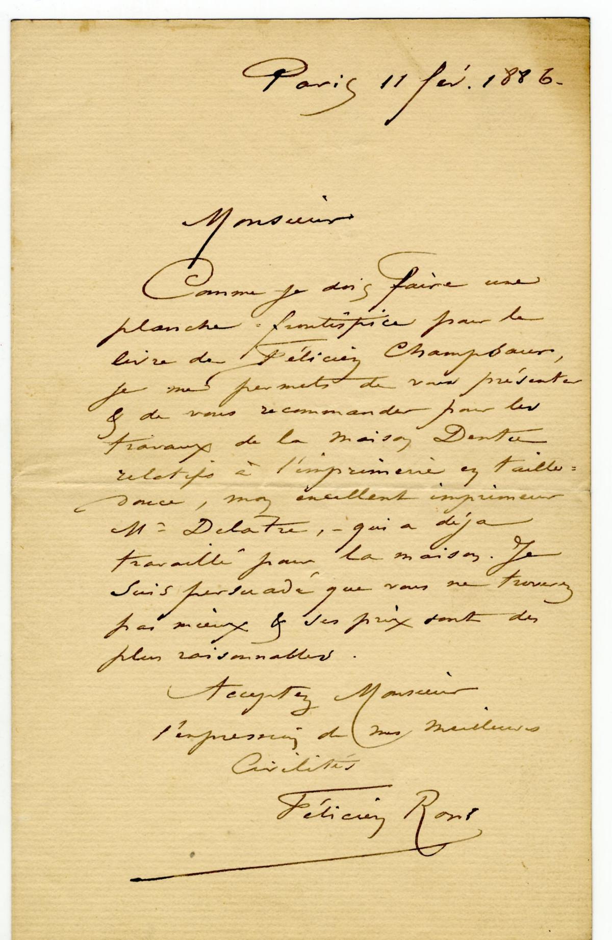 Illustration de la lettre