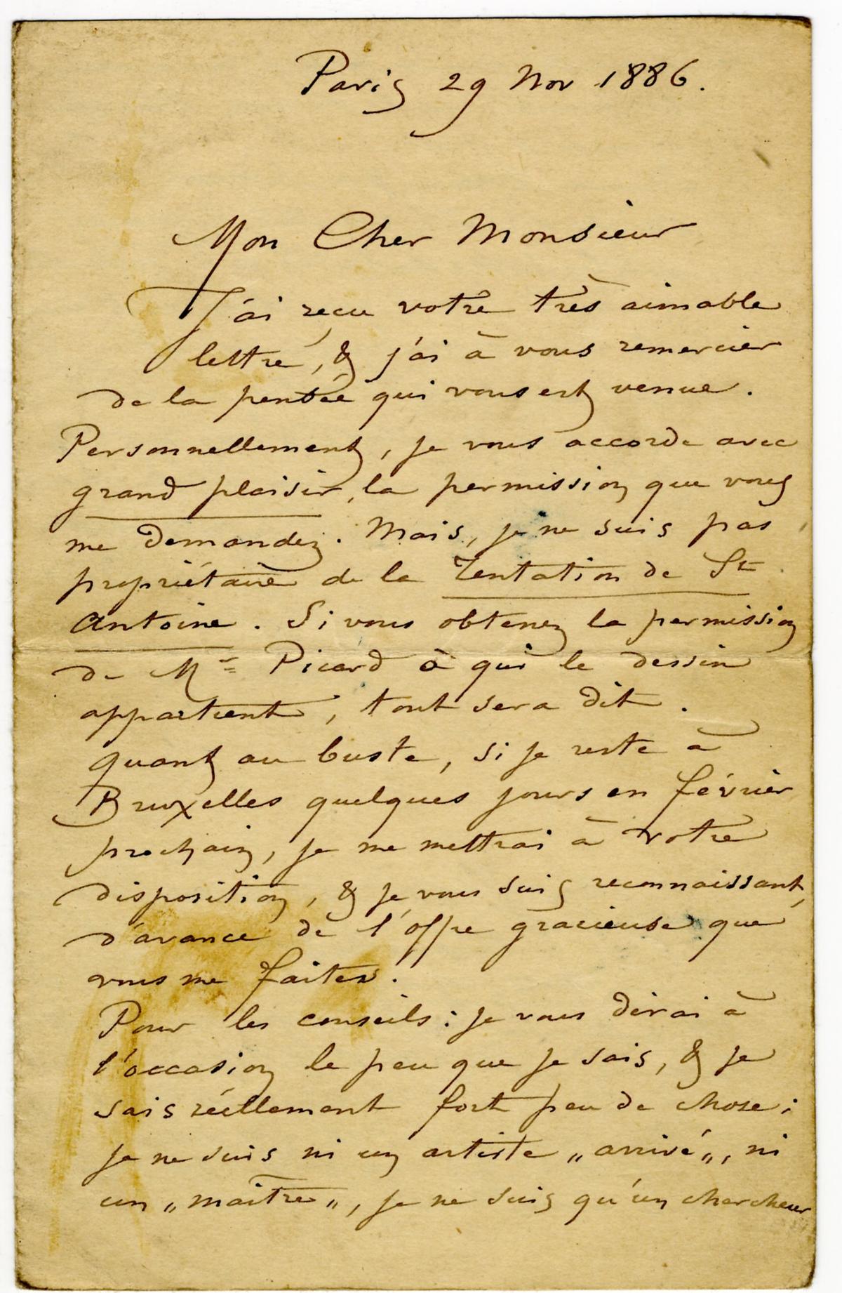 Illustration de la lettre