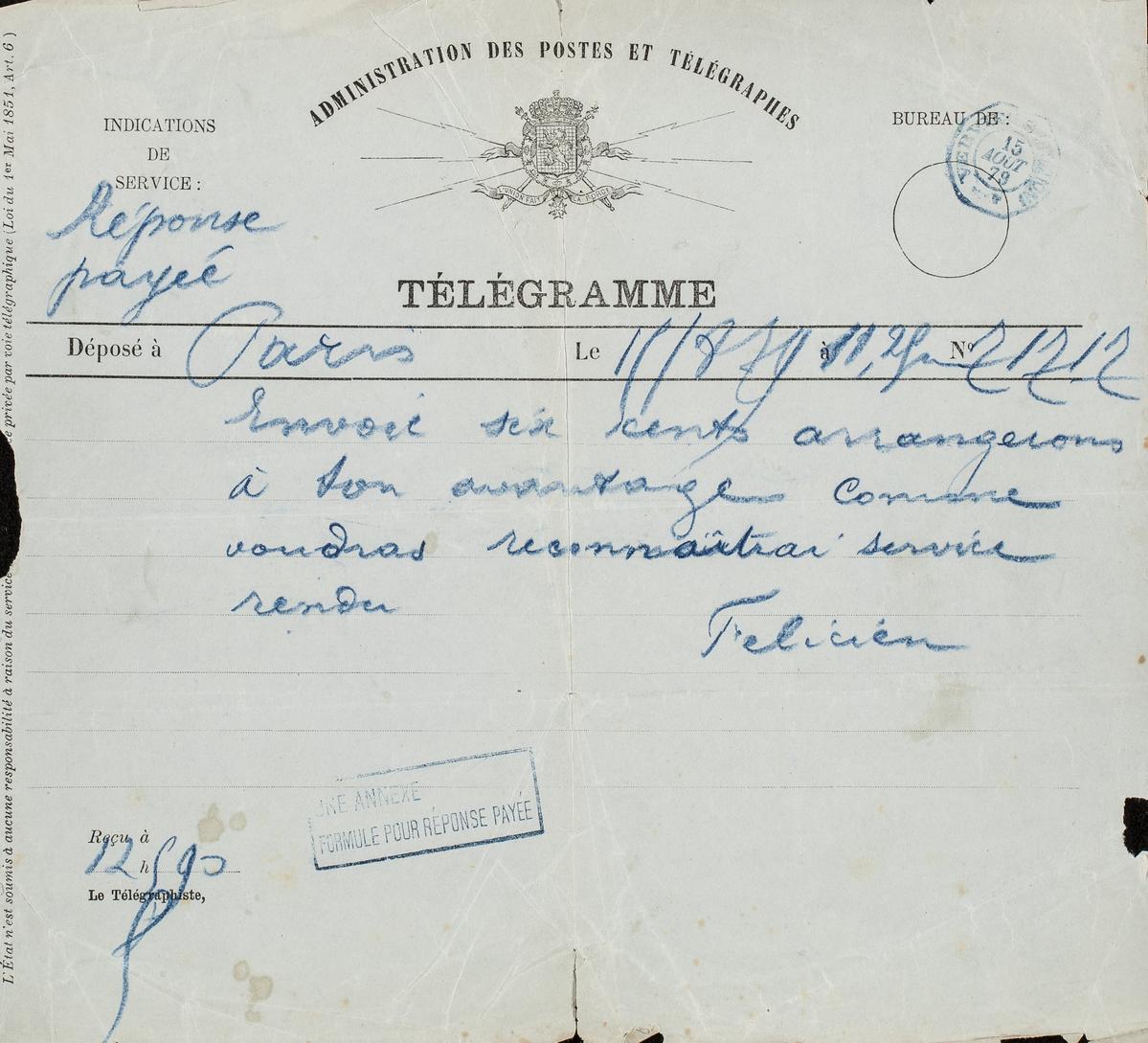 Illustration de la lettre