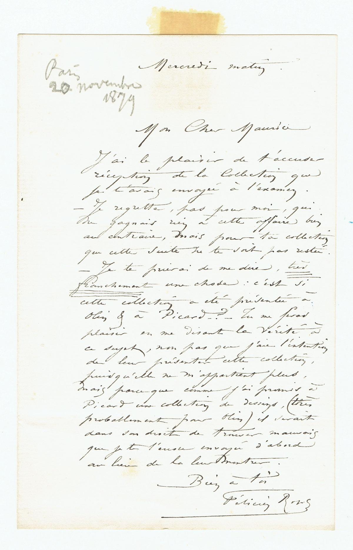 Illustration de la lettre