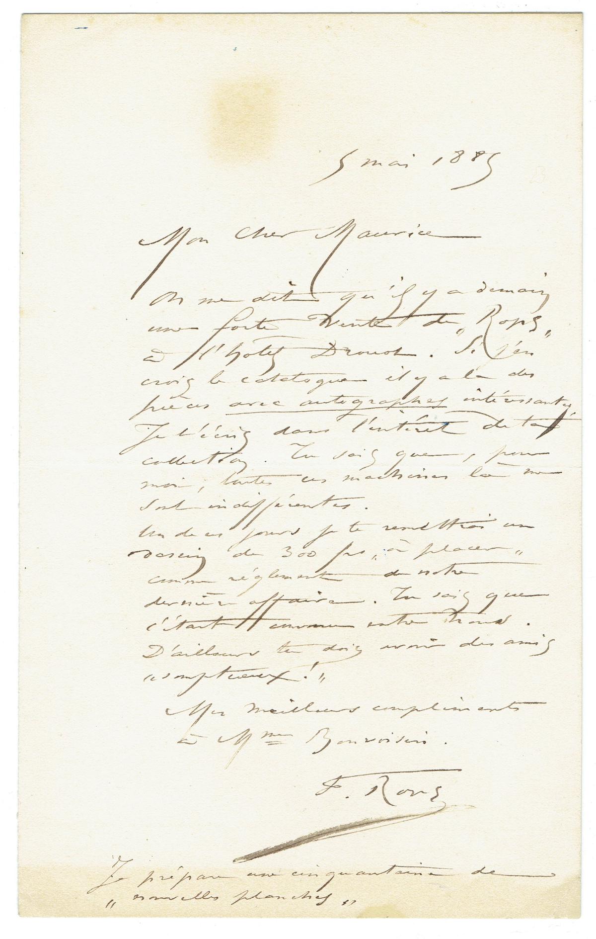 Illustration de la lettre