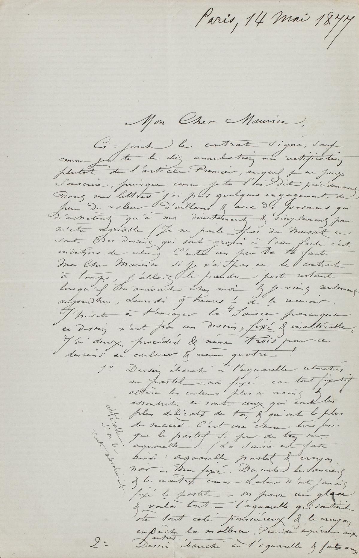 Illustration de la lettre