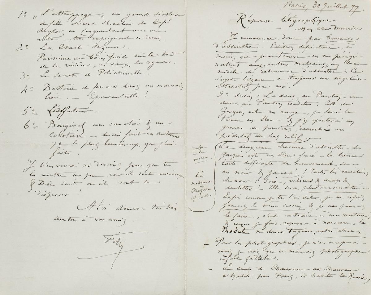 Illustration de la lettre