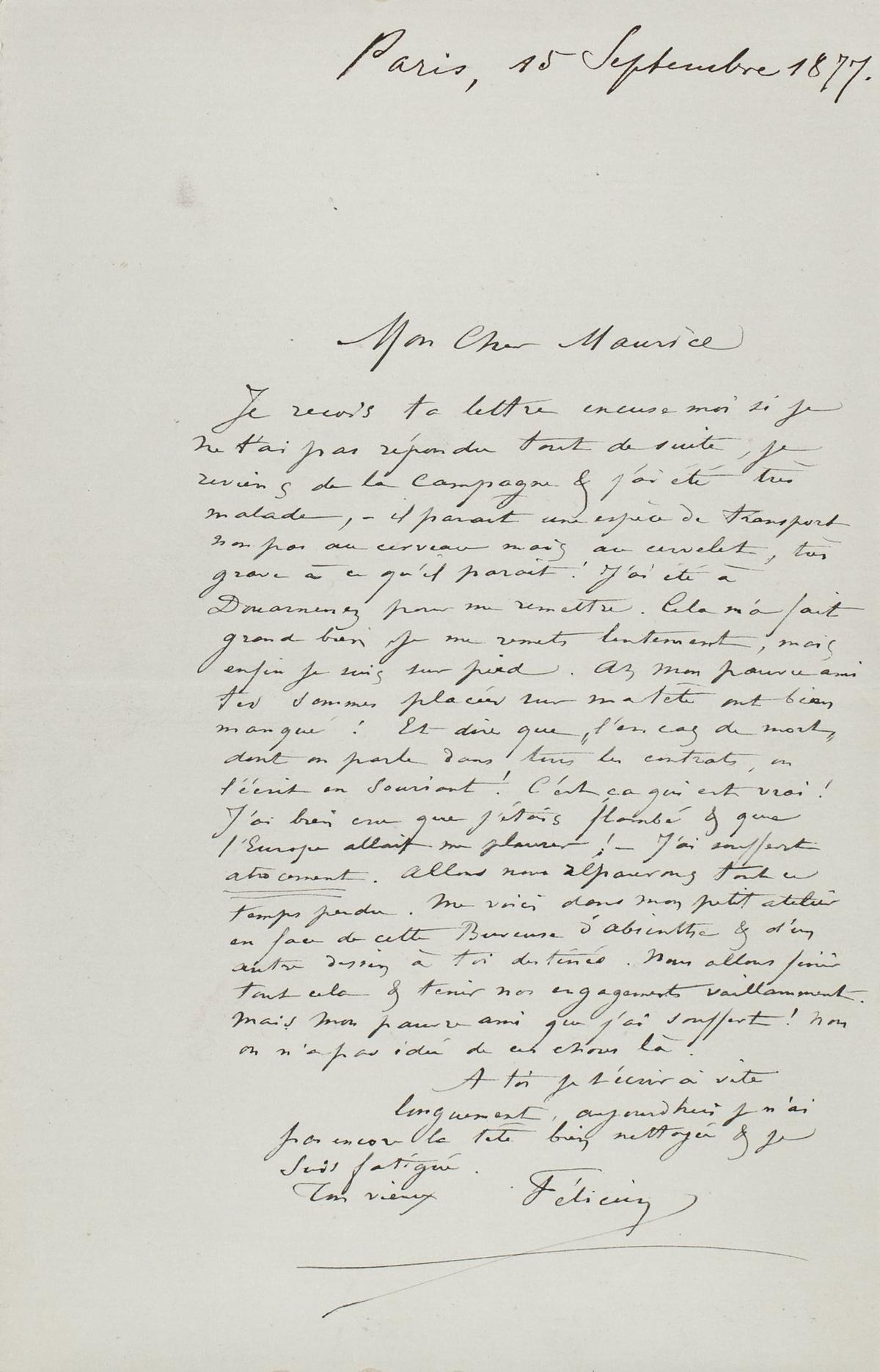 Illustration de la lettre