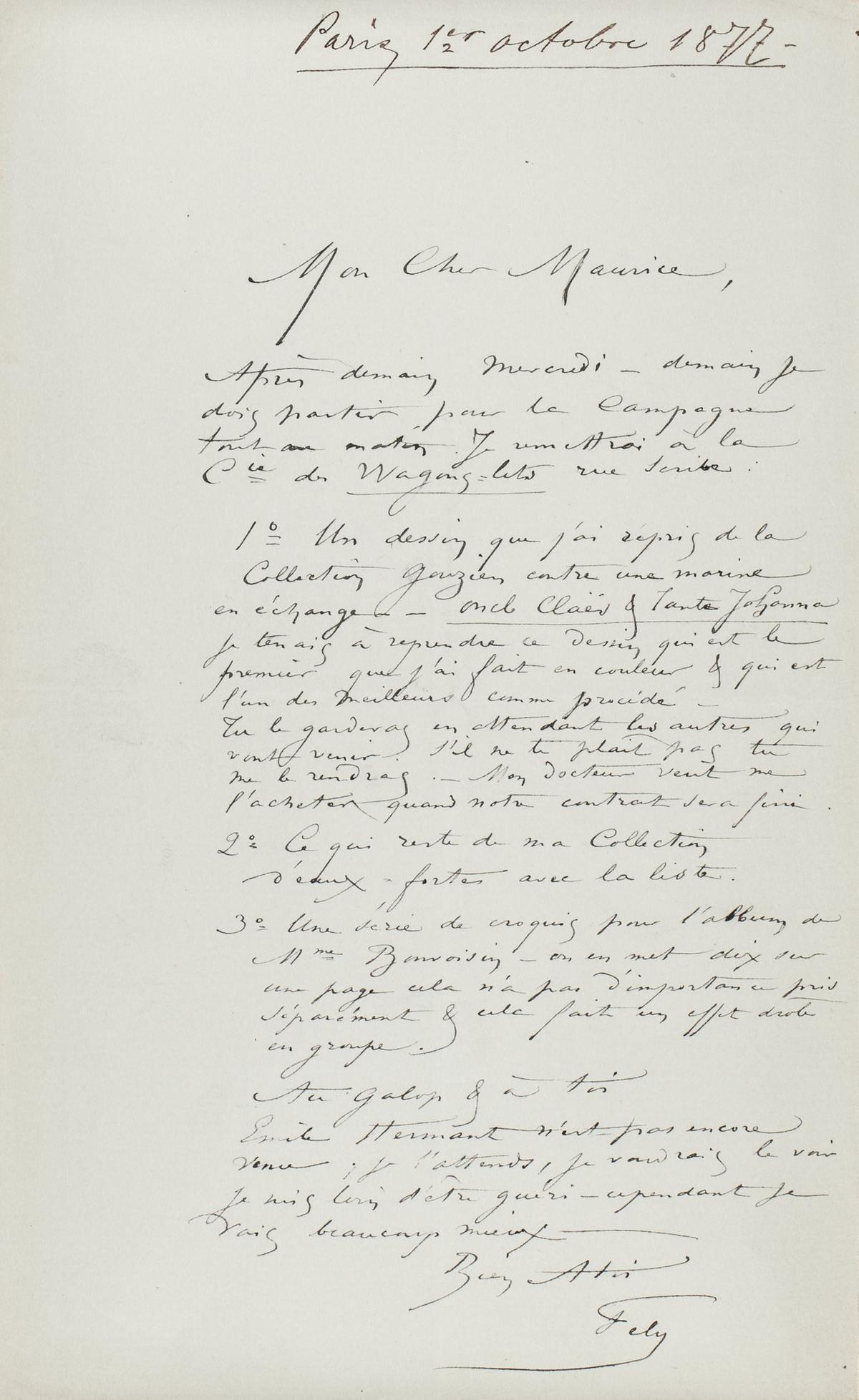 Illustration de la lettre