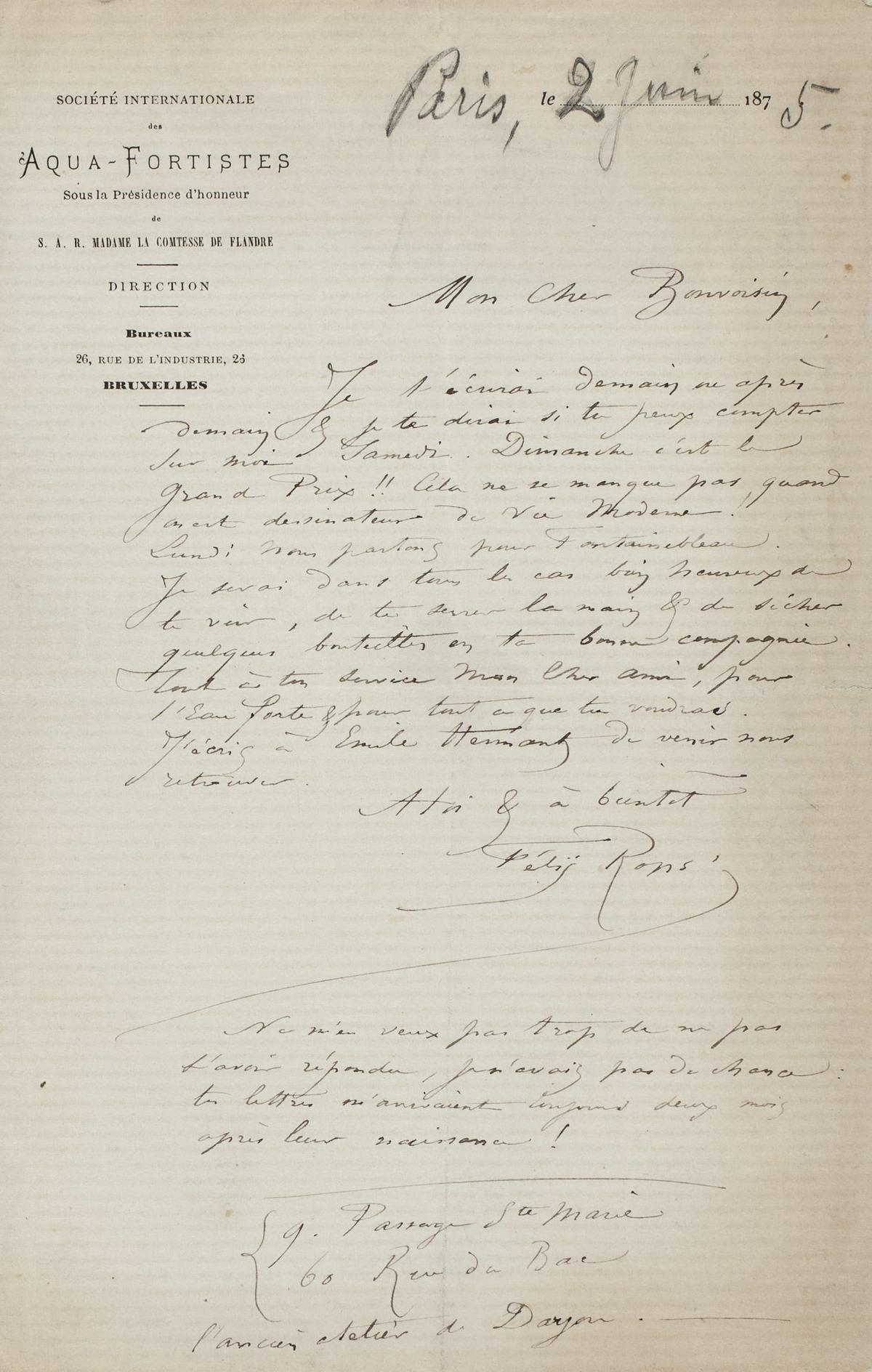 Illustration de la lettre