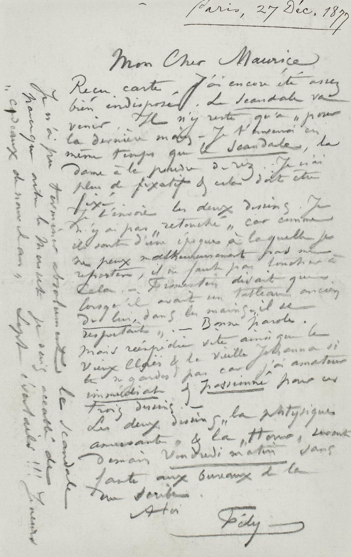 Illustration de la lettre