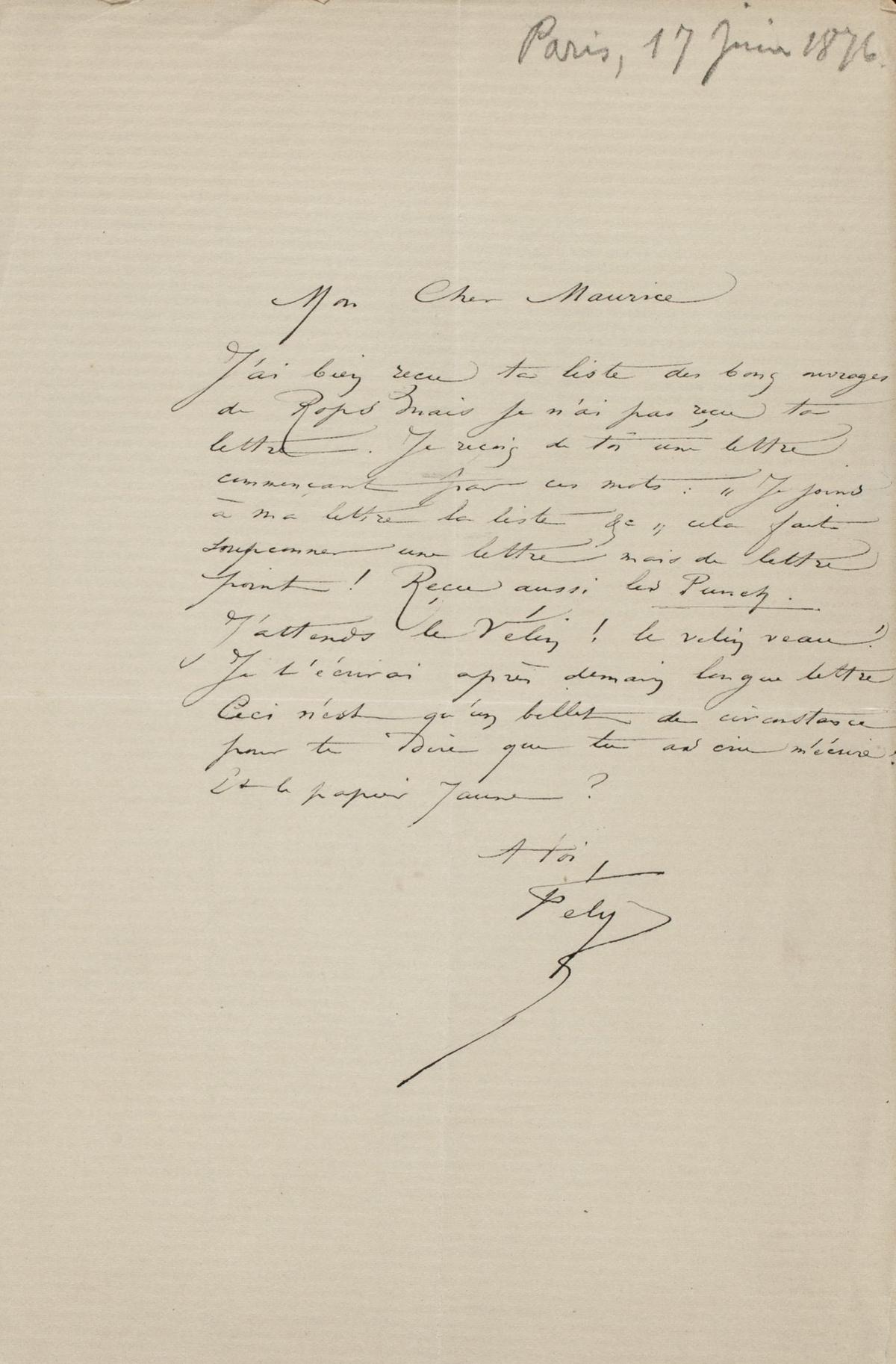 Illustration de la lettre