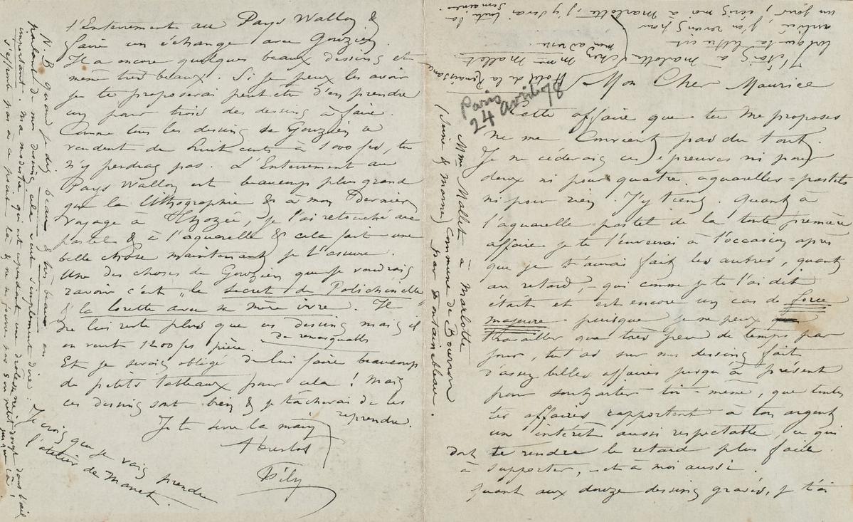 Illustration de la lettre