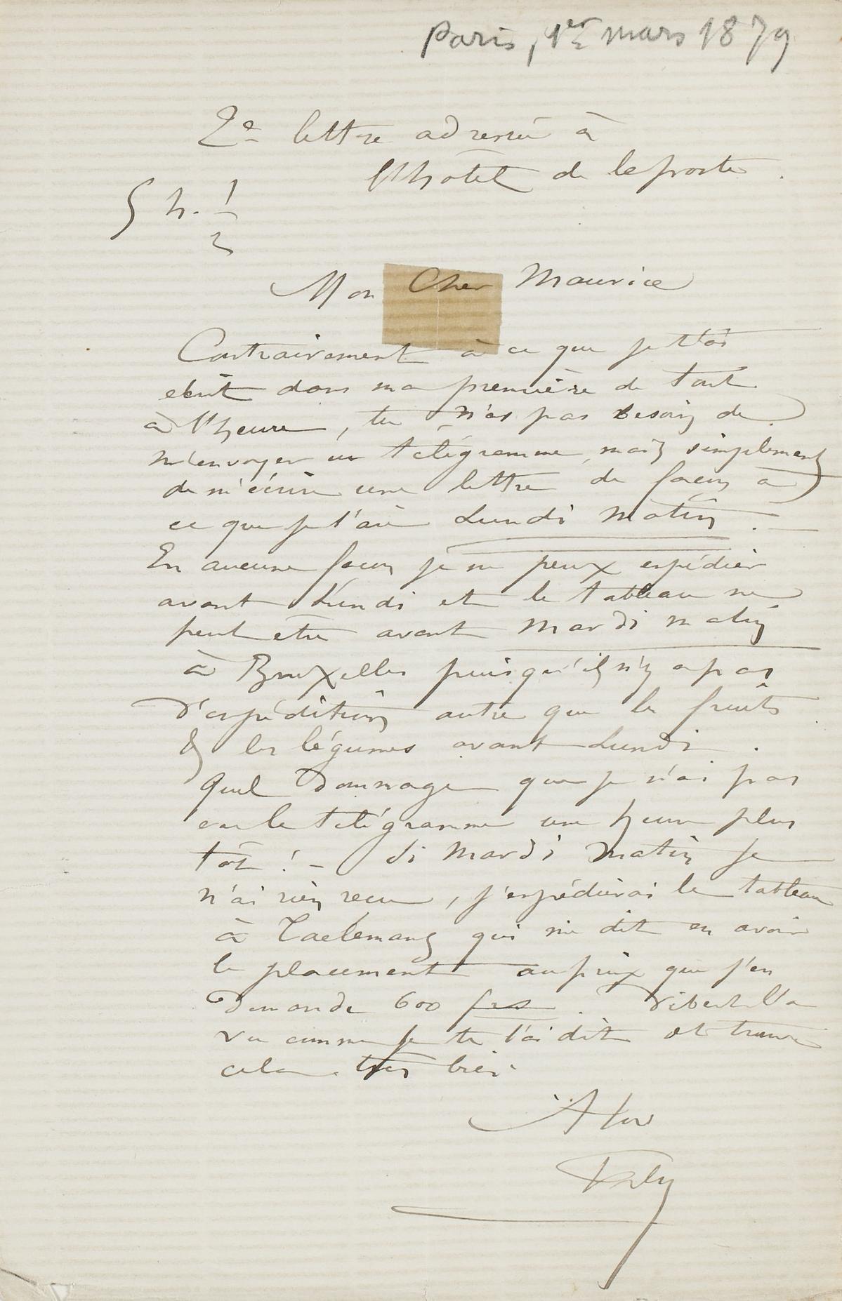 Illustration de la lettre