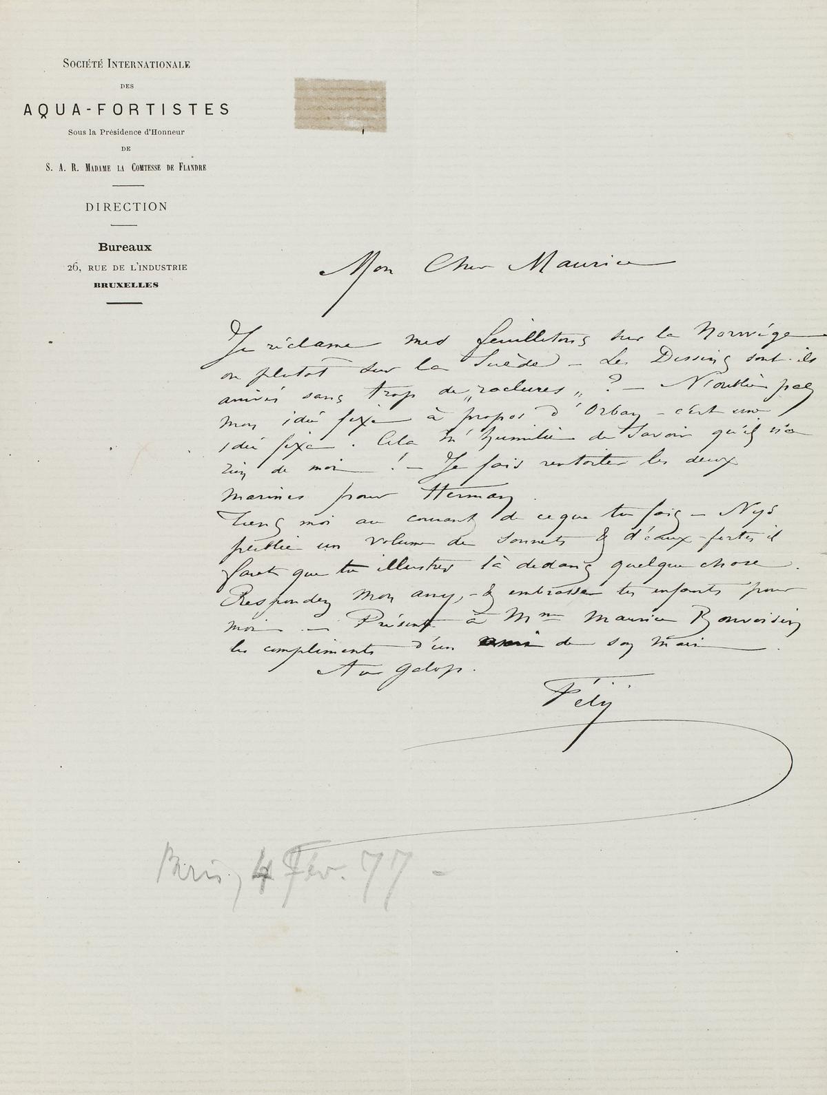 Illustration de la lettre